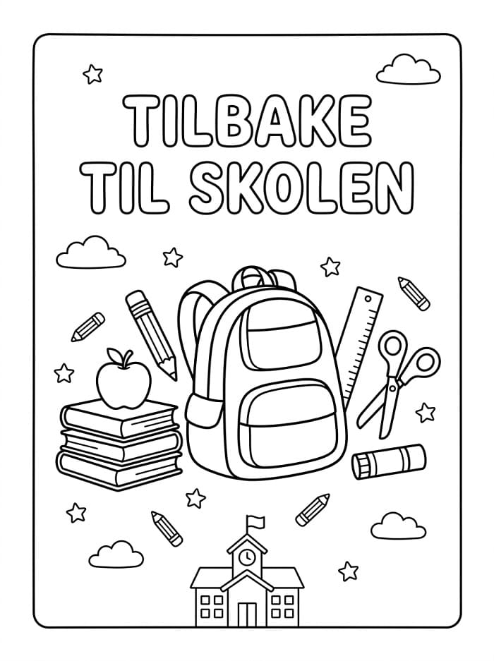 Tilbake til skolen (14) fargelegging