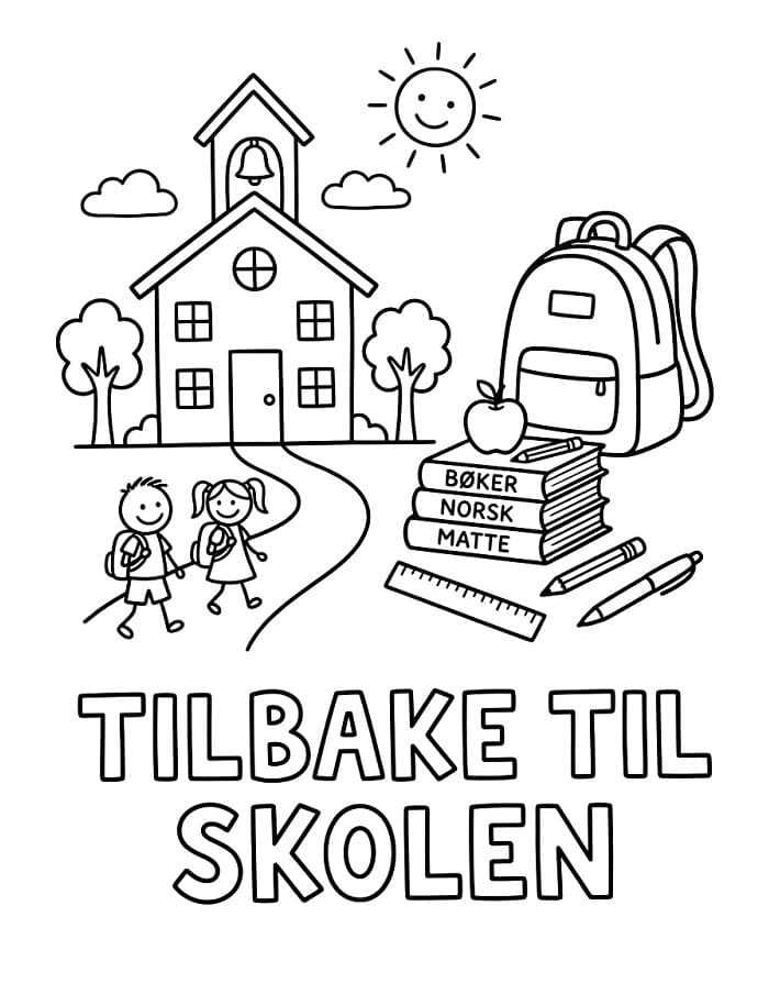 Tilbake til skolen (16) fargelegging