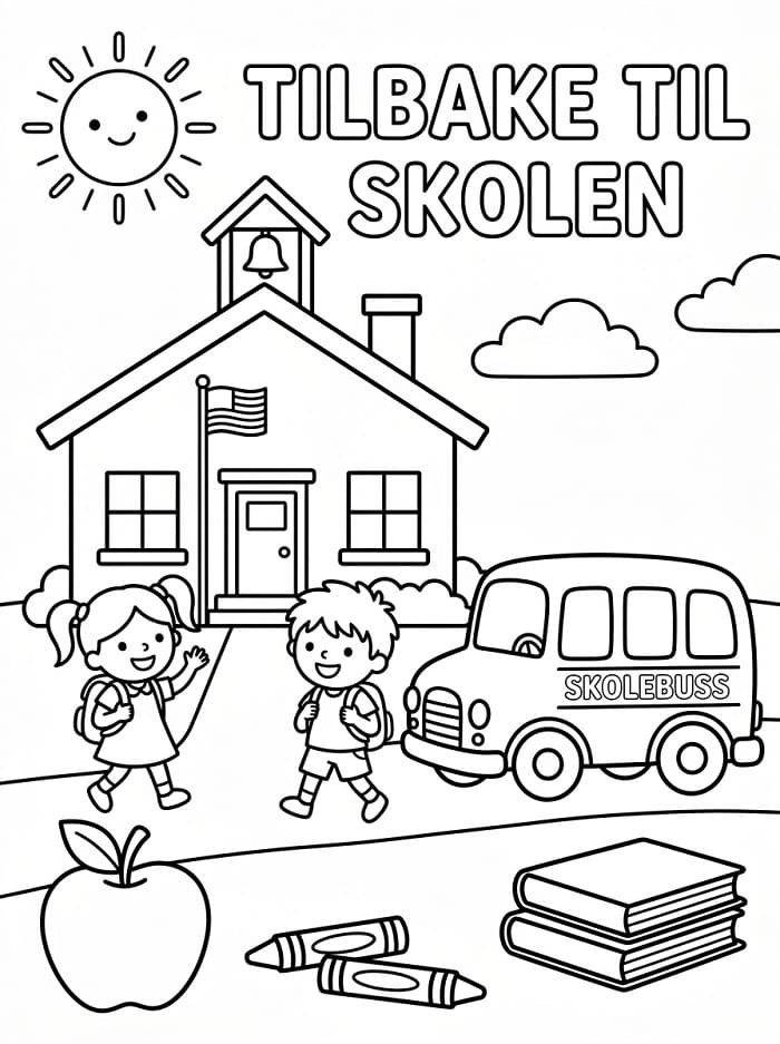 Tilbake til skolen (17) fargelegging