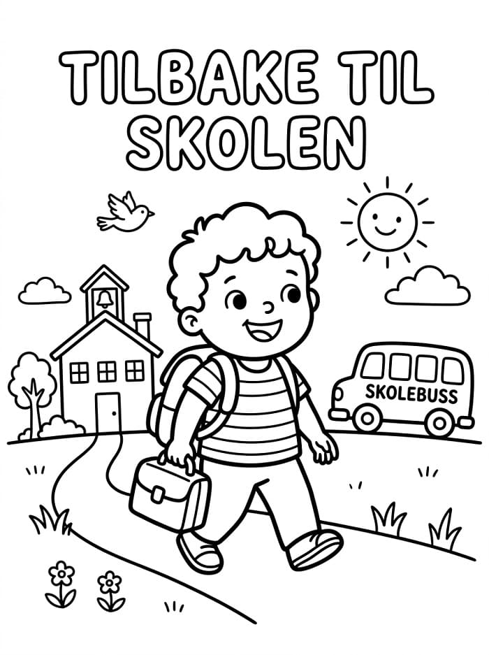 Tilbake til skolen (18) fargelegging