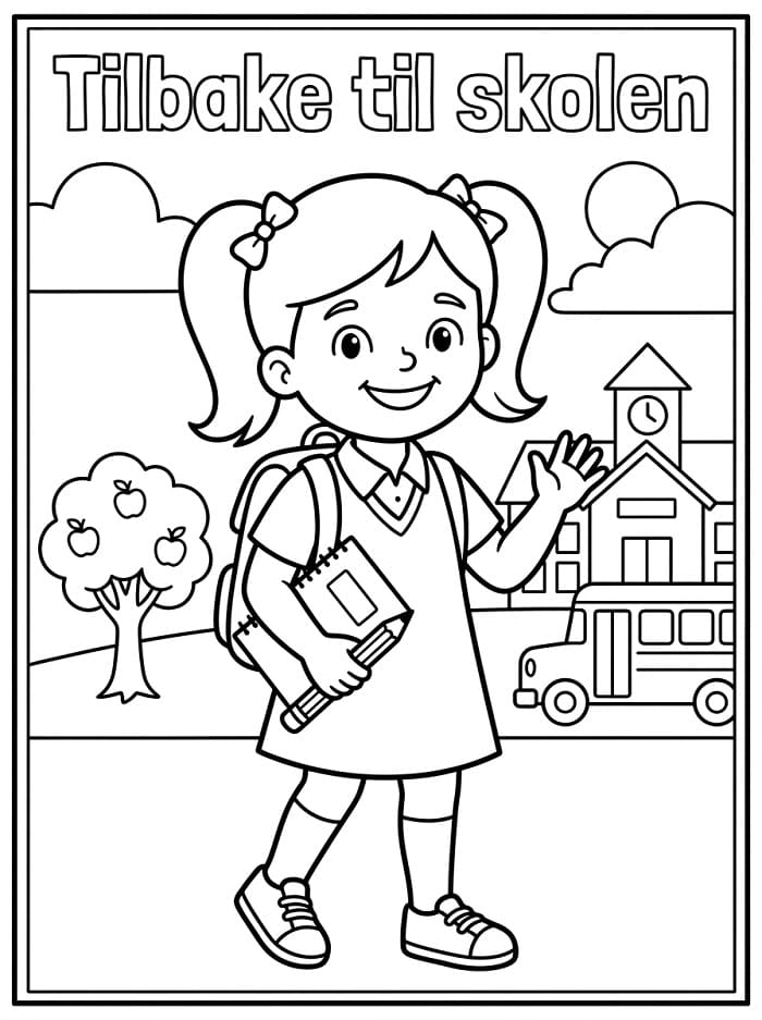 Tilbake til skolen (4) fargelegging