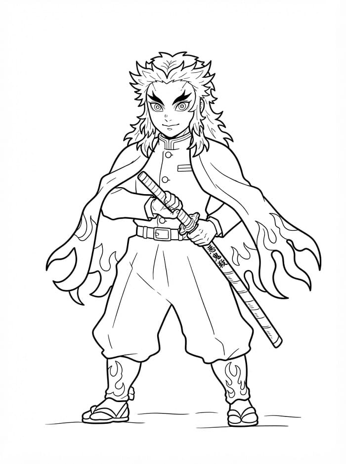 Utrolig Kyojuro Rengoku fargelegging