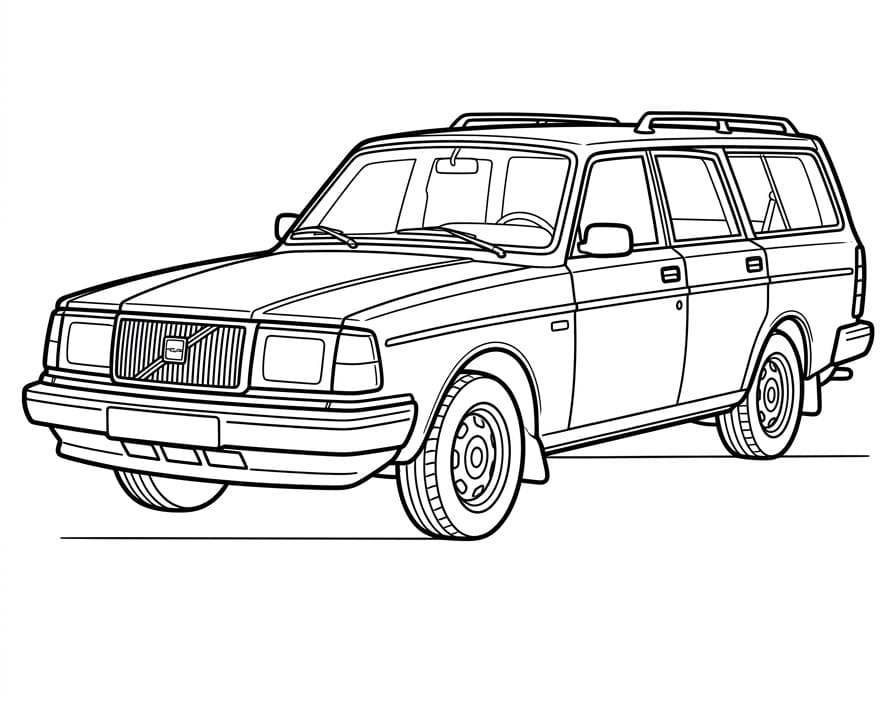 Utskrivbar Volvo fargelegging