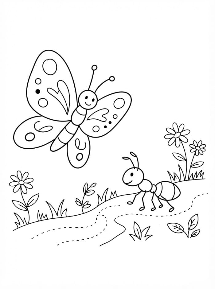 Insekter fargelegging