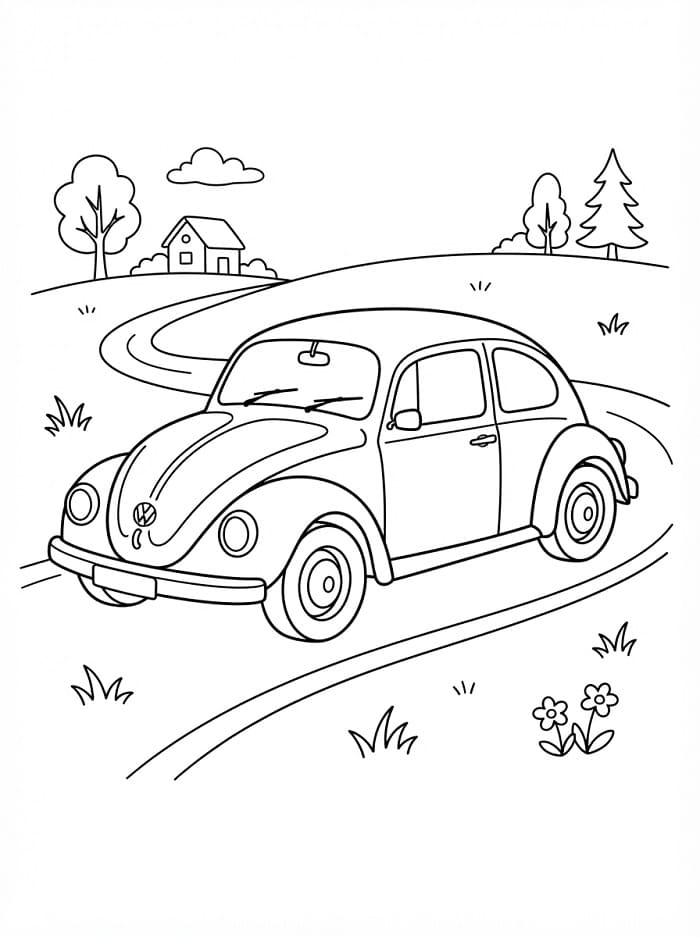 Volkswagen til å skrive ut fargelegging