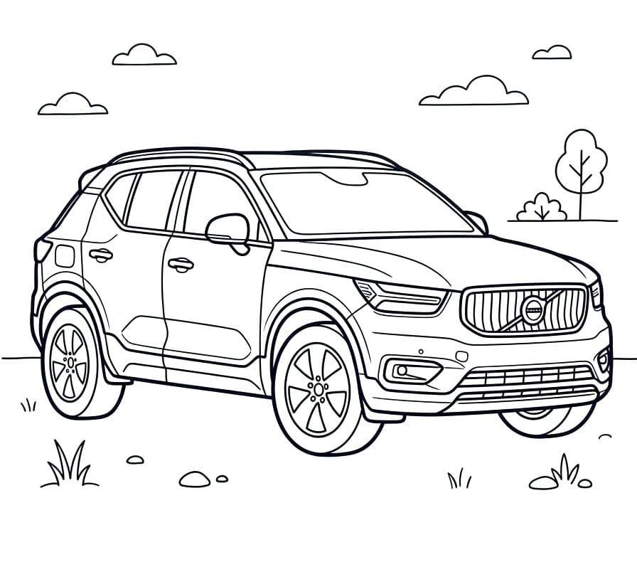 Volvo-bil fargelegging