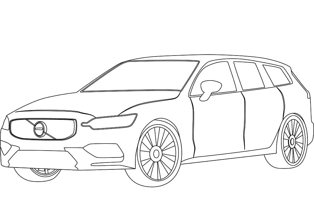 Volvo for barn fargelegging