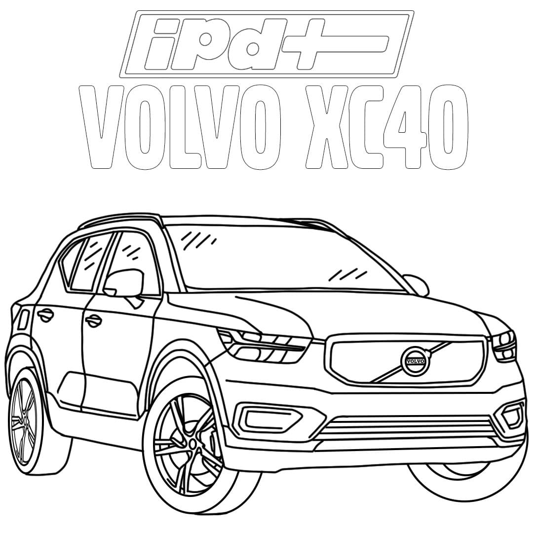 Volvo utskrivbar for barn fargelegging